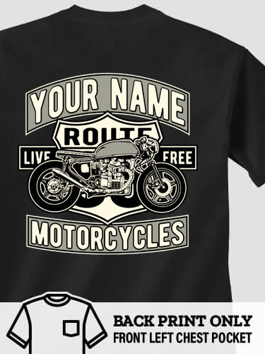 Motorcycles : Printed Pocket T-Shirts