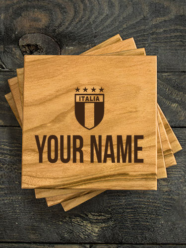 Italia : Coasters - Engraved