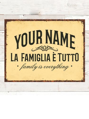 Family Is Everything : Tin Signs
