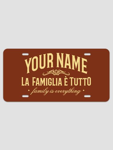 Family Is Everything : License Plates