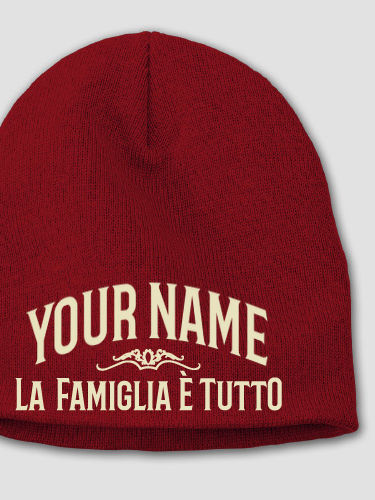 Family Is Everything : Embroidered Beanies