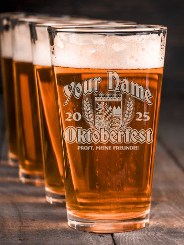 Oktoberfest : Pint Glasses - Engraved