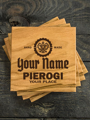 Pierogi : Coasters - Engraved