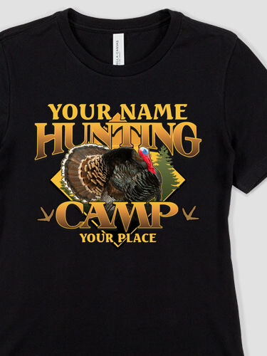 Turkey Hunting Camp : Premium Ladies T-Shirts