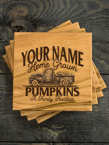 Pumpkins : Coasters - Engraved