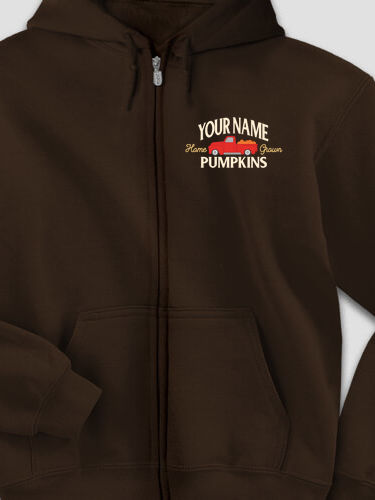 Pumpkins : Embroidered Zip Hoodies