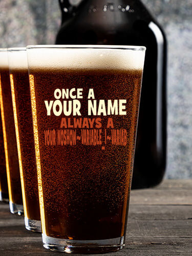 Always : Growler Pint Glass Gift Sets - Color Printed