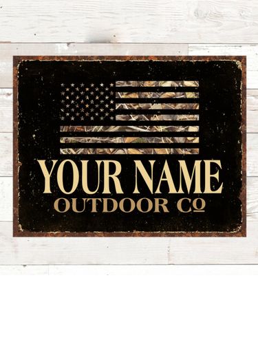 American Outdoor Company : Tin Signs