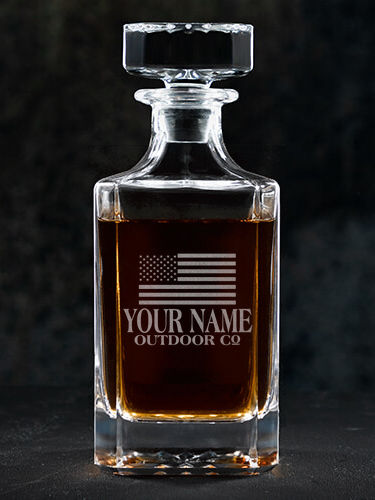 American Outdoor Company : Whiskey Decanter - Engraved