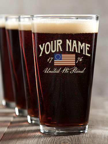 United We Stand : Pint Glasses - Color Printed