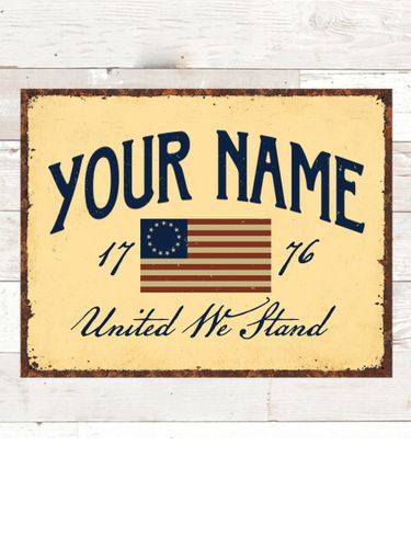 United We Stand : Tin Signs