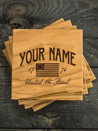 United We Stand : Coasters - Engraved