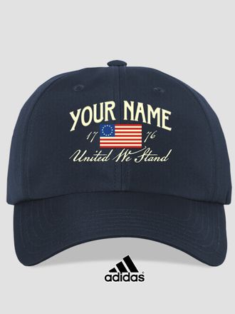 United We Stand : Embroidered Adidas&reg; Hats