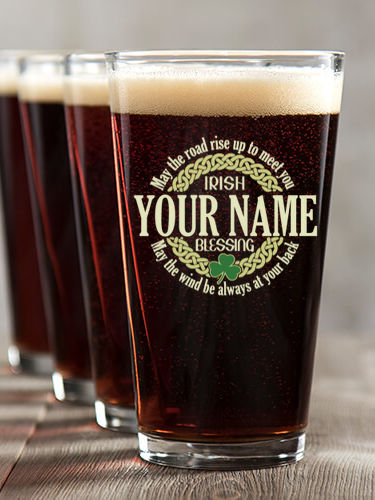 Irish Blessing : Pint Glasses - Color Printed
