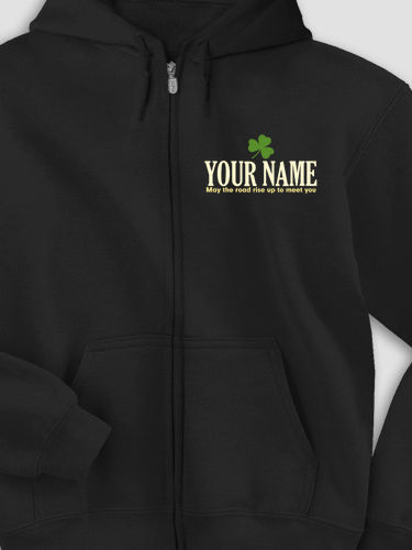 Irish Blessing : Embroidered Zip Hoodies