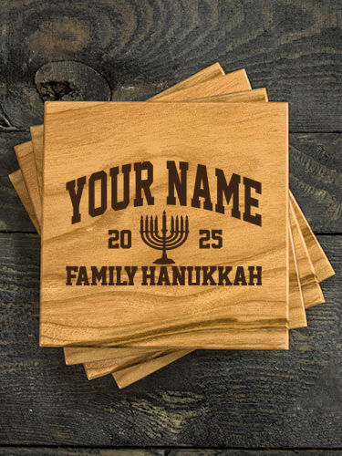 Hanukkah Varsity : Coasters - Engraved