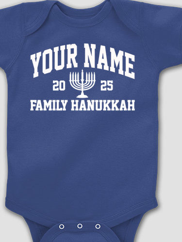 Hanukkah Varsity : Printed Baby Bodysuits