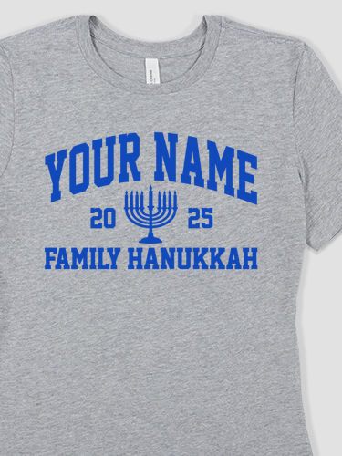 Hanukkah Varsity : Premium Ladies T-Shirts