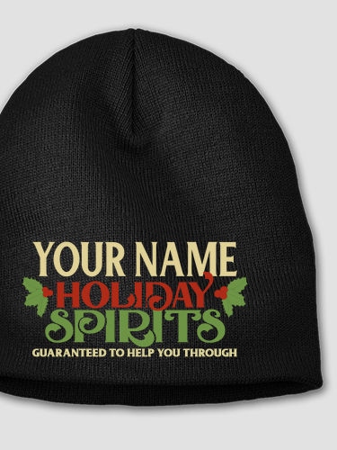 Holiday Spirits : Embroidered Beanies