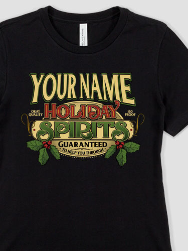Holiday Spirits : Premium Ladies T-Shirts