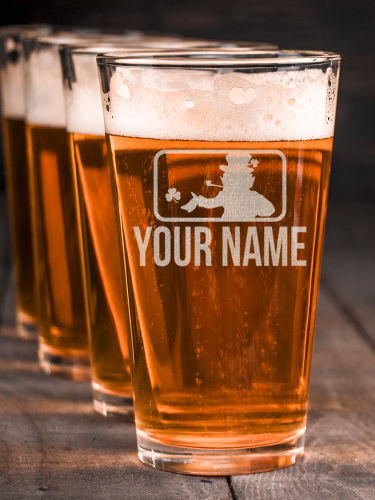 Major League Irish : Pint Glasses - Engraved