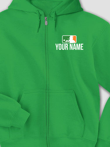 Major League Irish : Embroidered Zip Hoodies
