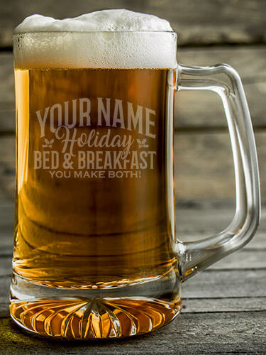 Holiday Bed And Breakfast : Beer Mugs - Engraved