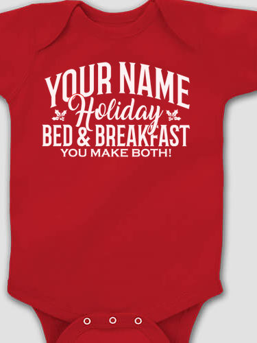 Holiday Bed And Breakfast : Printed Baby Bodysuits