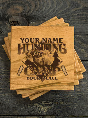 Pheasant Hunting Camp : Coasters - Engraved