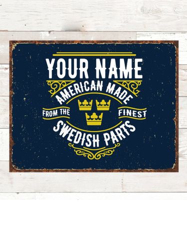 Swedish Parts : Tin Signs