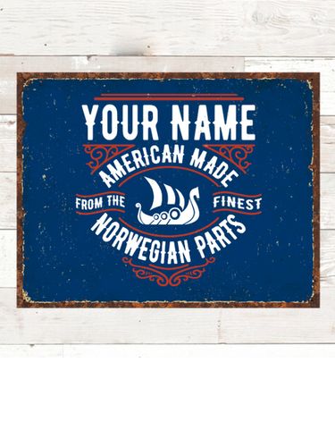 Norwegian Parts : Tin Signs