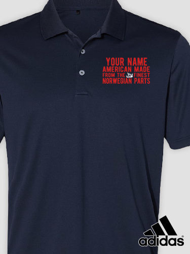 Norwegian Parts : Embroidered Adidas&reg; Polo Shirts