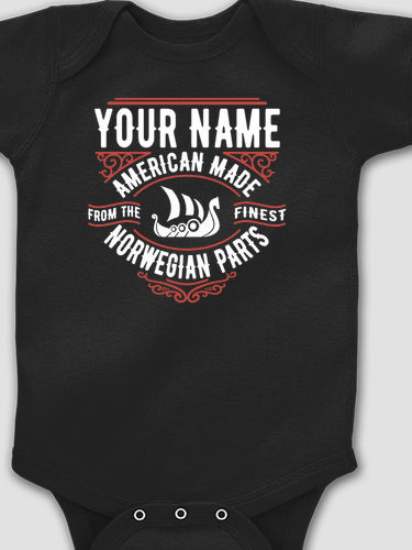 Norwegian Parts : Printed Baby Bodysuits