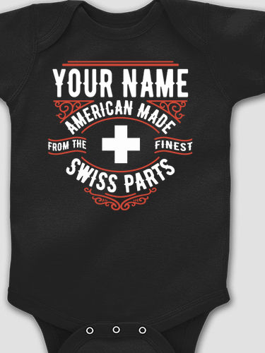 Swiss Parts : Printed Baby Bodysuits
