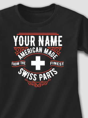 Swiss Parts : Adult Ladies Fitted T-Shirt