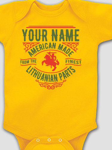 Lithuanian Parts : Printed Baby Bodysuits