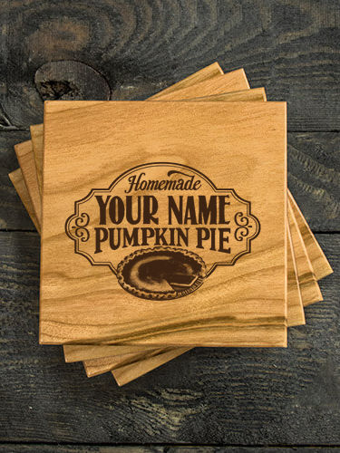Pumpkin Pie : Coasters - Engraved