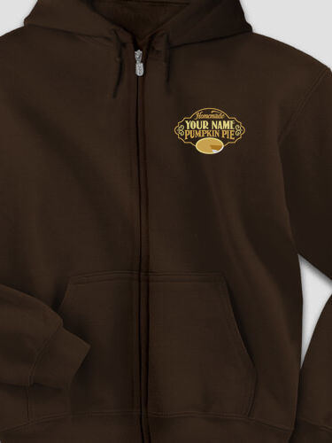 Pumpkin Pie : Embroidered Zip Hoodies