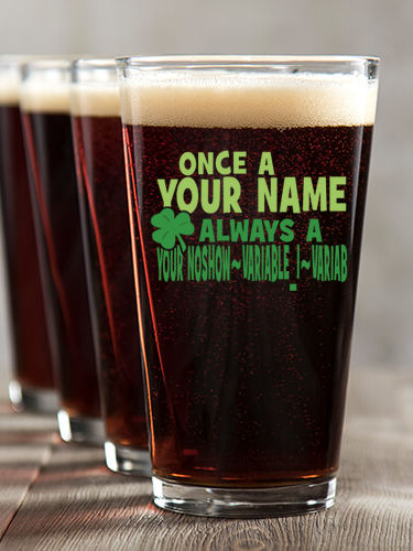 Always Irish : Pint Glasses - Color Printed
