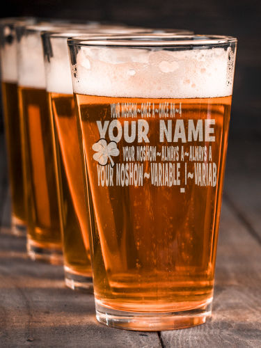 Always Irish : Pint Glasses - Engraved