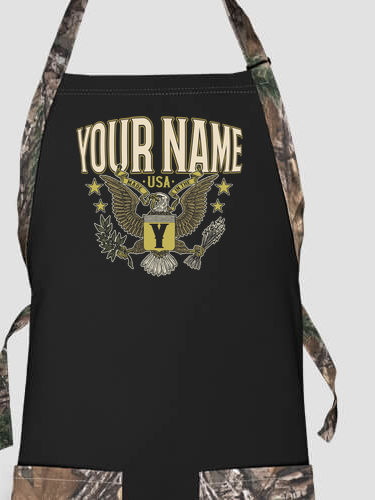 Eagle Monogram : Printed 2-Tone Aprons