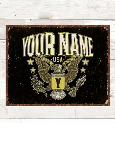 Eagle Monogram : Tin Signs