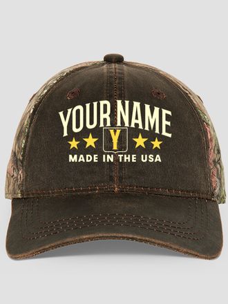 Eagle Monogram : Embroidered 2-Tone Camo Hats