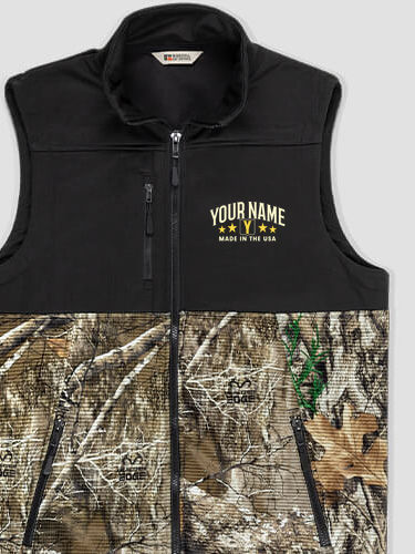 Eagle Monogram : Embroidered 2-Tone Camo Vests