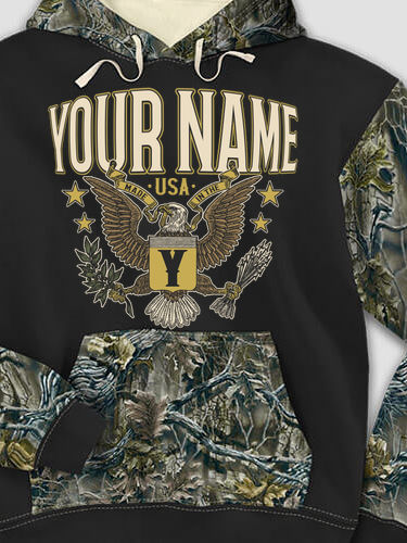 Eagle Monogram : Printed 2-Tone Camo Hoodies