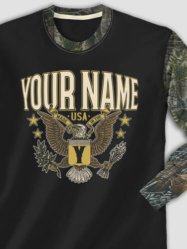 Eagle Monogram : Printed 2-Tone Camo Long Sleeves