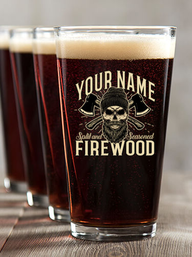 Firewood : Pint Glasses - Color Printed