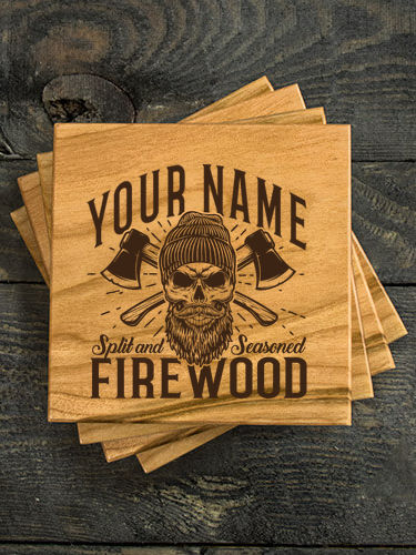 Firewood : Coasters - Engraved
