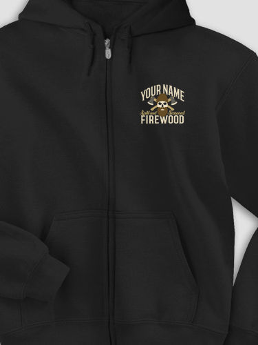 Firewood : Embroidered Zip Hoodies