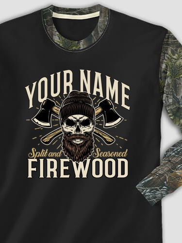 Firewood : Printed 2-Tone Camo Long Sleeves